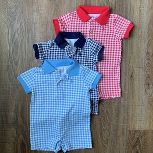 Ralph Lauren Baby Rompers 3 months gingham plaid
